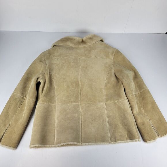 Westbound Women's Suede jacket Faux fur penny lane Boho Y2K Size L - Picture 15 of 16